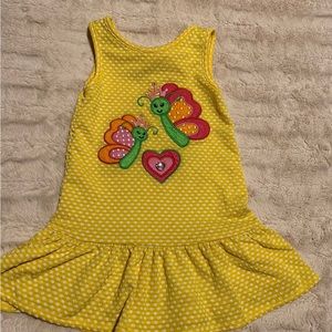 Yellow butterfly dress